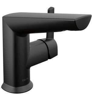 Delta Galeon™ 572-BLMPU-DST Single Handle Bathroom Faucet Three Hole Deck Mount in Matte Black