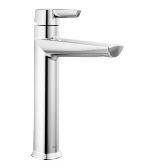 Delta Galeon™ 671-PR-DST Single Handle Mid-Height Bathroom Faucet in Lumicoat Chrome