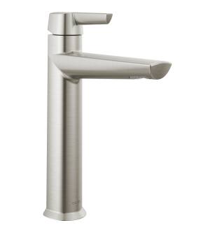 Delta Galeon™ 671-SS-PR-DST Single Handle Mid-Height Bathroom Faucet in Lumicoat Stainless