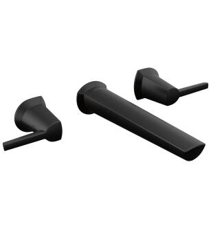 Delta Galeon™ T3571LF-BLWL Two Handle Wall Mount Bathroom Faucet in Matte Black