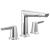 Delta Galeon™ 3571-PR-MPU-DST Two Handle Widespread Bathroom Faucet in Lumicoat Chrome