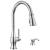 Delta Hazelwood™ 19831Z-SD-DST Single Handle Pull-Down Kitchen Faucet with Soap Dispenser and ShieldSpray Technology in Chrome