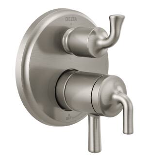 Delta Kayra™ T27933-SS 2-Handle Monitor 17 Series Valve Trim with 3- or 6- Setting Diverter in Stainless