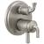 Delta Kayra™ T27933-SS 2-Handle Monitor 17 Series Valve Trim with 3- or 6- Setting Diverter in Stainless
