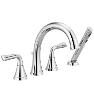 Delta Kayra™ T4733 Roman Tub Trim with Hand Shower in Chrome