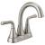 Delta Kayra™ 2533LF-SSMPU Two Handle Centerset Bathroom Faucet in Stainless