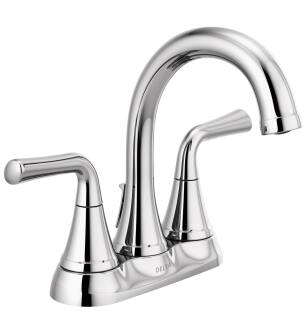 Delta Kayra™ 2533LF-TP Two Handle Tract-Pack Centerset Bathroom Faucet in Chrome