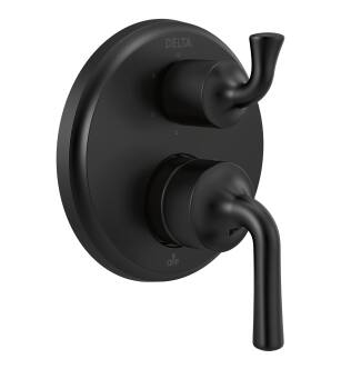 Delta Kayra™ T24933-BL Two-Handle Monitor® 14 Series Valve Trim with 6-Setting Integrated Diverter in Matte Black