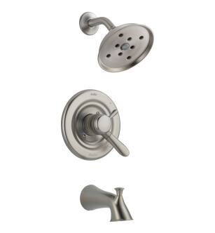 Delta Lahara® T17438-SSH2O Monitor® 17 Series H2Okinetic® Tub & Shower Trim in Stainless