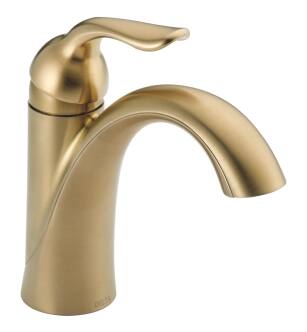 Delta Lahara® 538-CZMPU-DST Single Handle Bathroom Faucet in Champagne Bronze