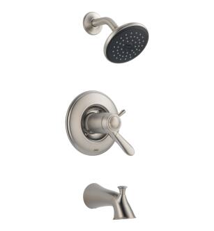 Delta Lahara® T17T438-SS TempAssure® 17T Series Tub & Shower Trim in Stainless