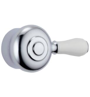 Delta Leland® H777 Porcelain Handle Kit - Tub & Shower in Chrome