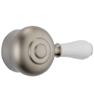 Delta Leland® H777SS Porcelain Handle Kit - Tub & Shower in Stainless