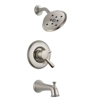 Delta Linden™ T17493-SS Monitor® 17 Series Traditional H2Okinetic® Tub & Shower Trim in Stainless