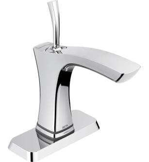 Delta 552TLF Tesla 8 3/4" Single Handle Bathroom Faucet with Touch2O.Xt Technology in Chrome