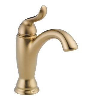 Delta Linden™ 594-CZMPU-DST Single Handle Bathroom Faucet Three Hole Deck Mount in Champagne Bronze