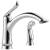Delta Linden™ 4453-DST Single Handle Kitchen Faucet with Spray Four Hole Deck Mount in Chrome