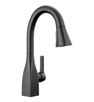 Delta Mateo® 9983-BL-DST Single Handle Pull-Down Bar / Prep Faucet Three Hole Deck Mount in Matte Black
