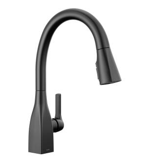 Delta Mateo® 9183-BL-DST Single Handle Pull-Down Kitchen Faucet With ShieldSpray® Technology Three Hole Deck Mount in Matte Black