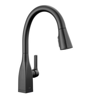 Delta Mateo® 9183T-BL-DST Single Handle Pull-Down Kitchen Faucet With Touch2O® And ShieldSpray® Technologies Three Hole Deck Mount in Matte Black