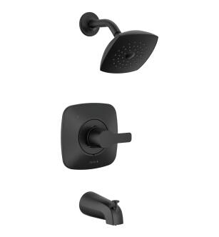 Delta Modern™ T144339-BL-PP Monitor 14 Series Tub & Shower Trim in Matte Black
