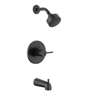 Delta Modern™ T14459-BL-PP Monitor 14 Series Tub & Shower Trim in Matte Black