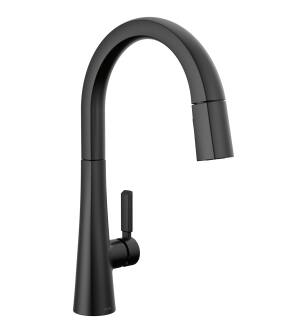 Delta Monrovia™ 9191-BL-DST Single Handle Pull-Down Kitchen Faucet Three Hole Deck Mount in Matte Black
