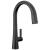 Delta Monrovia™ 9191-BL-DST Single Handle Pull-Down Kitchen Faucet Three Hole Deck Mount in Matte Black