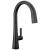 Delta Monrovia™ 9191T-BL-DST Single Handle Pull-Down Kitchen Faucet With Touch2O Technology Three Hole Deck Mount in Matte Black