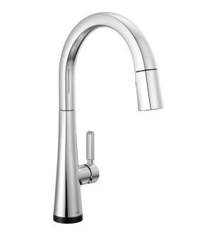 Delta Monrovia™ 9191T-PR-DST Single Handle Pull-Down Kitchen Faucet With Touch2O Technology Three Hole Deck Mount in Lumicoat Chrome