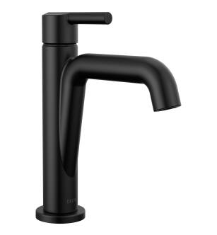 Delta Nicoli™ 15849LF-BL Single Handle Bathroom Faucet Three Hole Deck Mount in Matte Black