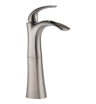Delta Nyla® 17708LF-SS-ECO Single Handle Centerset Bathroom Faucet with Riser in Stainless