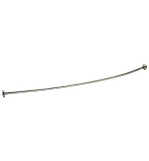 Delta Other 42206 1" x 6' Curved Shower Rod with Brackets, 6" Bow in Chrome