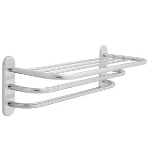 Delta Other 43424 24" Brass Towel Shelf with Two Bars, Concealed Mounting in Chrome