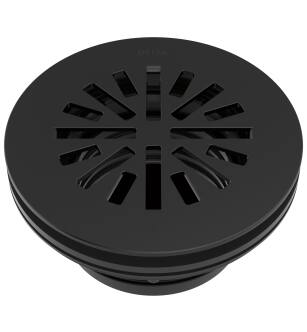 Delta Other DT051411-BL 4" Prefab Round Shower Drain in Matte Black