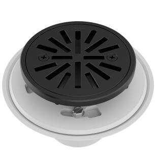 Delta Other DT061411-BL 4" Tile-In Round Shower Drain in Matte Black