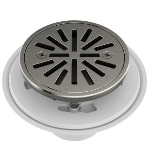 Delta Other DT061411-KS 4" Tile-In Round Shower Drain in Black Stainless
