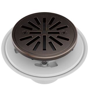 Delta Other DT061411-RB 4" Tile-In Round Shower Drain in Venetian Bronze