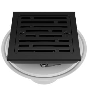 Delta Other DT062412-BL 4" Tile-In Square Shower Drain in Matte Black