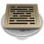 Delta Other DT062412-CZ 4" Tile-In Square Shower Drain in Champagne Bronze