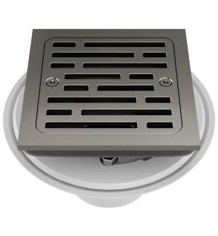 Delta Other DT062412-KS 4" Tile-In Square Shower Drain in Black Stainless