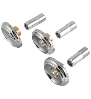 Delta Other RP18312 Escutcheons & Sleeves (3) - 3H Tub & Shower in Chrome
