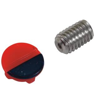 Delta Other RP46391 Handle Set Screw & Button - Red & Blue
