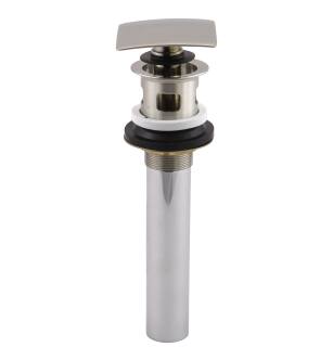 Delta Other 72175-PN Square Push Pop-Up with Overflow in Polished Nickel