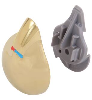 Delta Other RP28595PB Temperature Knob & Cover - Jetted Shower™ in Polished Brass