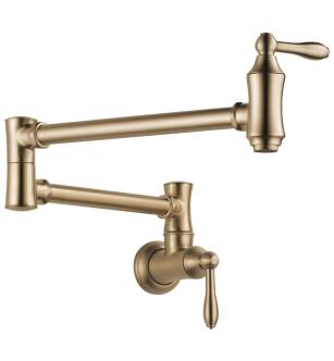Delta Other 1177LF-CZ Traditional Wall Mount Pot Filler in Champagne Bronze