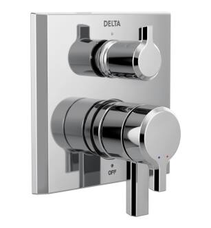 Delta Pivotal™ T27899-PR 17 Series Integrated Diverter Trim - 3 Function Diverter in Lumicoat Chrome