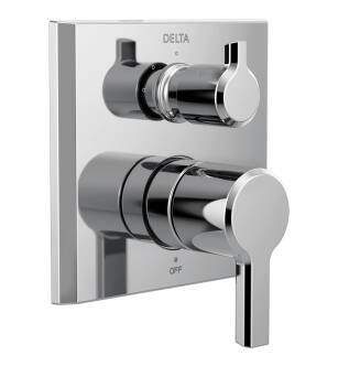 Delta Pivotal™ T24899-PR 2-Handle Monitor® 14 Series Valve Trim with 3-Setting Diverter in Lumicoat Chrome