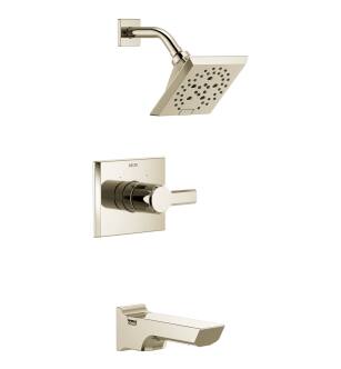 Delta Pivotal™ T14499-PN-PR Monitor® 14 Series H2Okinetic® Tub and Shower Trim in Lumicoat Polished Nickel