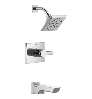 Delta Pivotal™ T14499-PR Monitor® 14 Series H2Okinetic® Tub and Shower Trim in Lumicoat Chrome